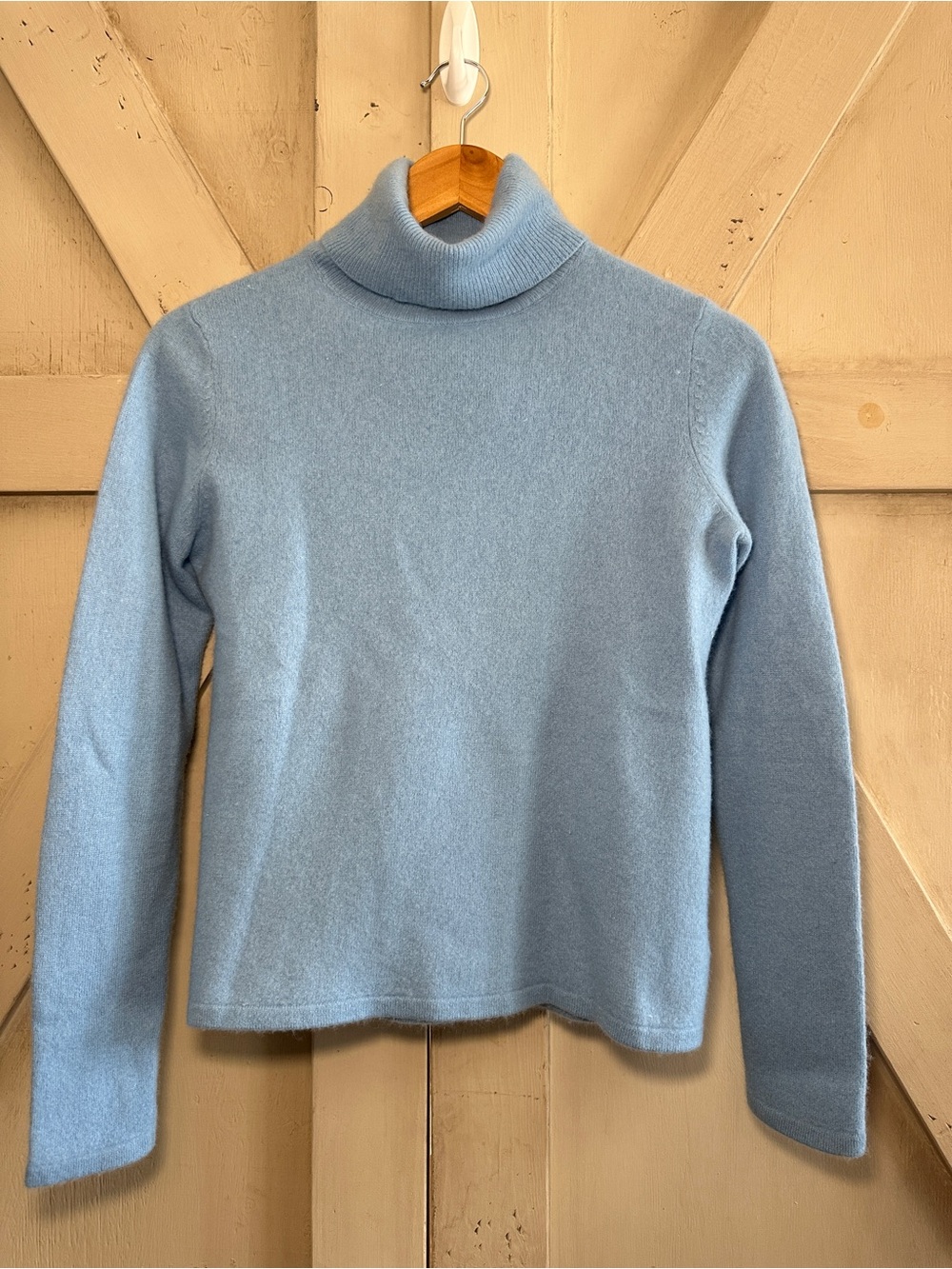 Pendleton 100% Cashmere Turtleneck Sweater Blue Size Small Soft Luxury Knit